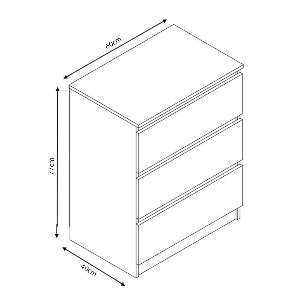 2 to 8 Drawer Chest of Drawers Modern Bedroom Furniture Grey Gloss - Picture 16 of 51