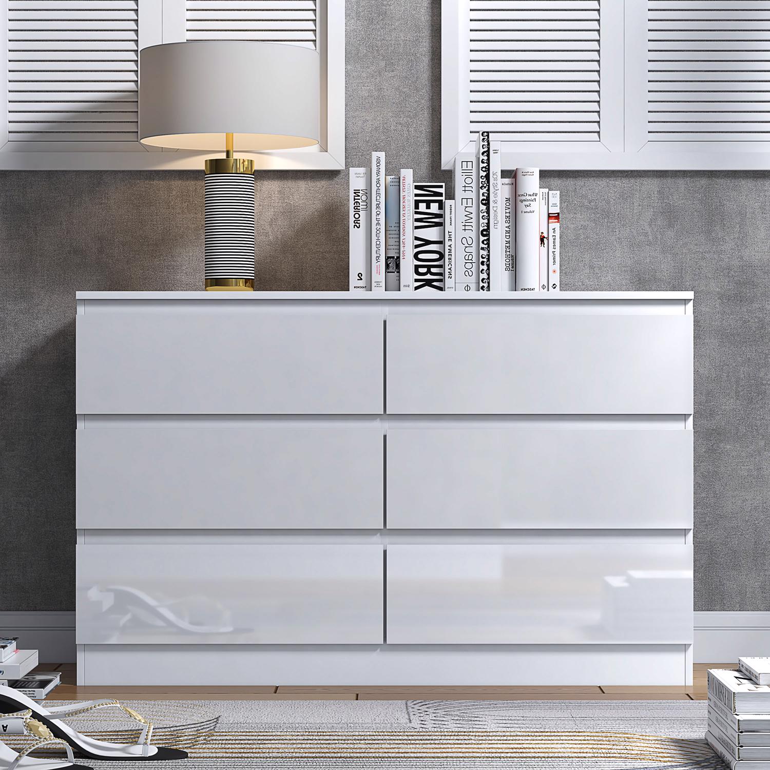Chest of Drawers 2-8 Drawer Extra Deep Matt or Gloss Bedroom Furniture 