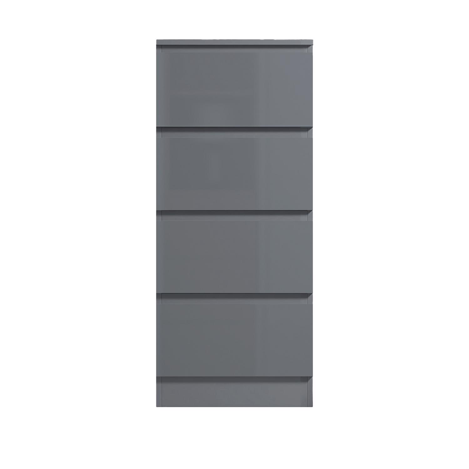 2 to 8 Drawer Chest of Drawers Modern Bedroom Furniture Grey Gloss - Picture 24 of 51