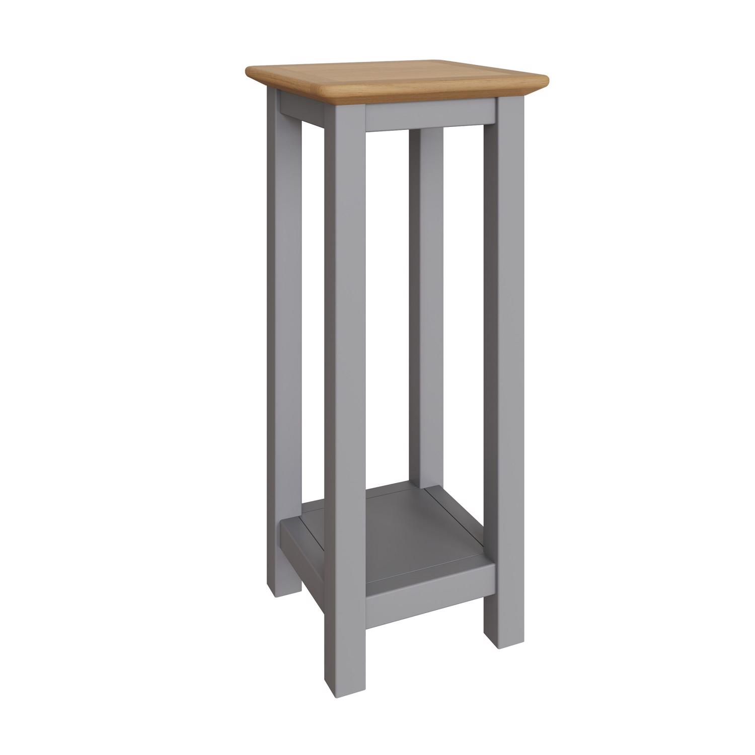 Side End Lamp Table Solid Oak Assembled Living Room White Grey Blue