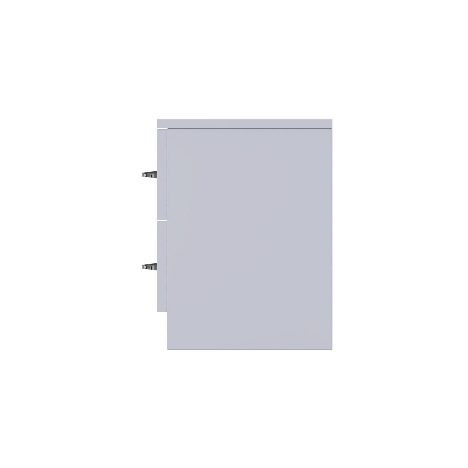 Grey High Gloss 2-8 Drawer Chest of Drawers Bedside Cabinet Matt Frame - Picture 7 of 47