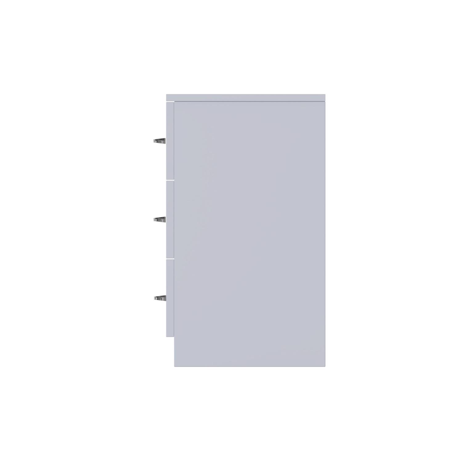 Grey High Gloss 2-8 Drawer Chest of Drawers Bedside Cabinet Matt Frame - Picture 18 of 47