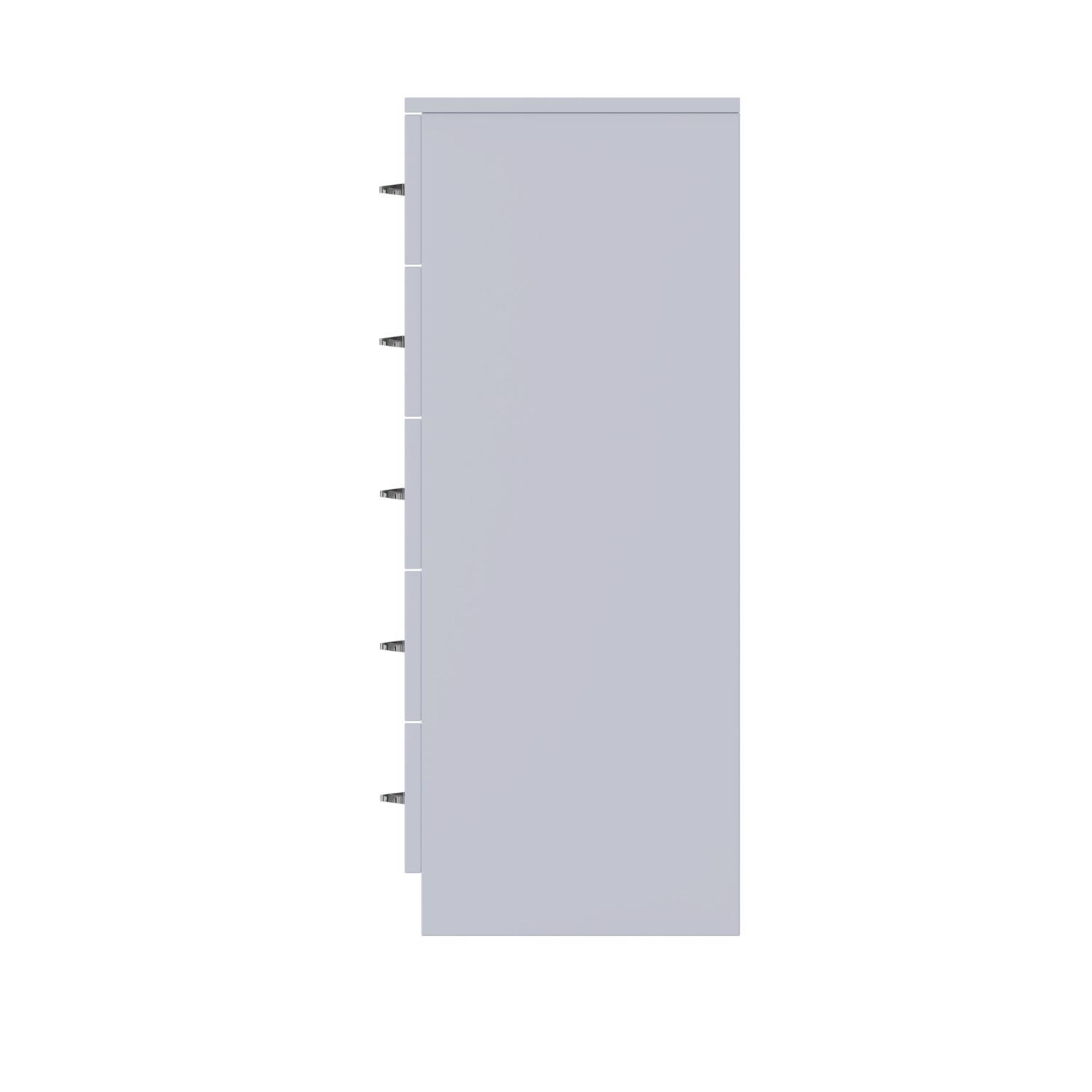 Grey High Gloss 2-8 Drawer Chest of Drawers Bedside Cabinet Matt Frame - Picture 37 of 47
