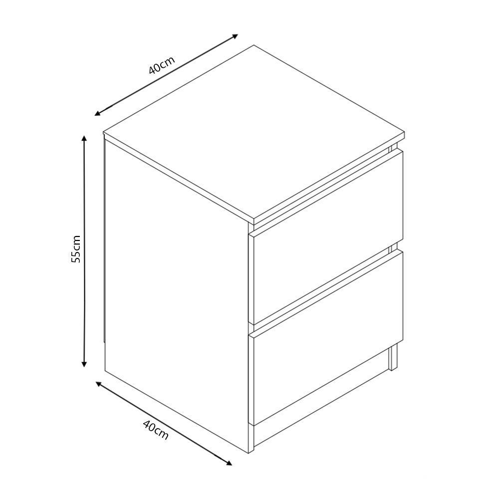 Chest of Drawers Matt Grey Bedside Table Matt Frame Bedroom Furniture