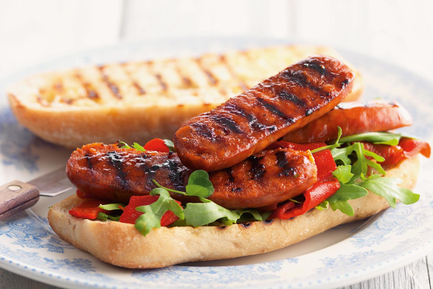 cooking-chorizo-sausages-black-pudding