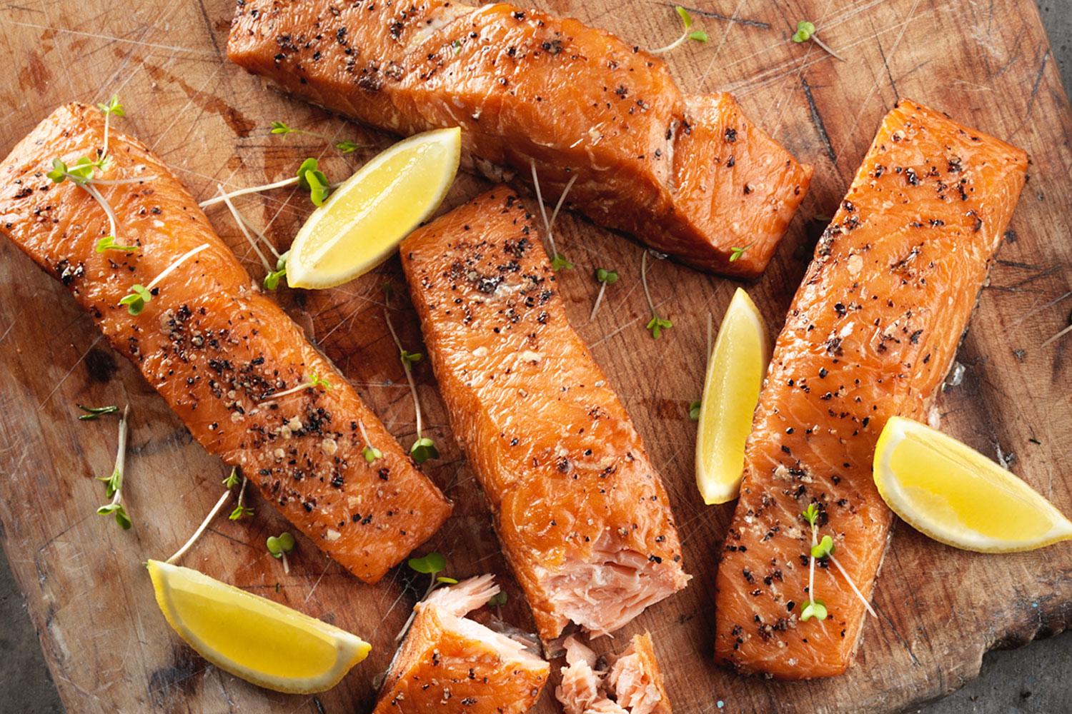 Oak Roast Shetland Salmon 4 Fingers - Smoked Salmon