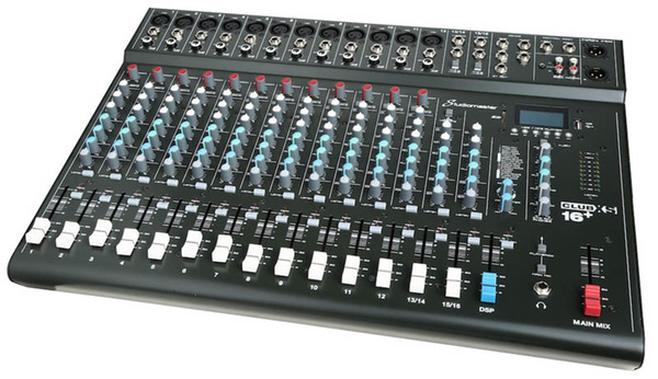 PA Mixer 12 Mic + 2 Stereo Channels with Effects & Bluetooth