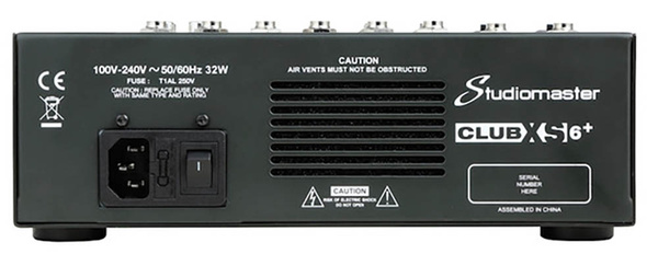 PA Mixer 2 Mic + 2 Stereo Channels with Effects & Bluetooth