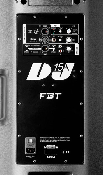 FBT DJ15A 15” Active Speaker With DSP & Mixer