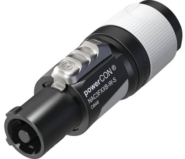 Neutrik NAC3FXXB-W-S PowerCON Power Out Connector 6-12mm