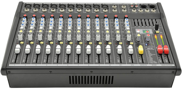 10 Channel Powered Mixer 2 x 350W With Mic & Music Channels