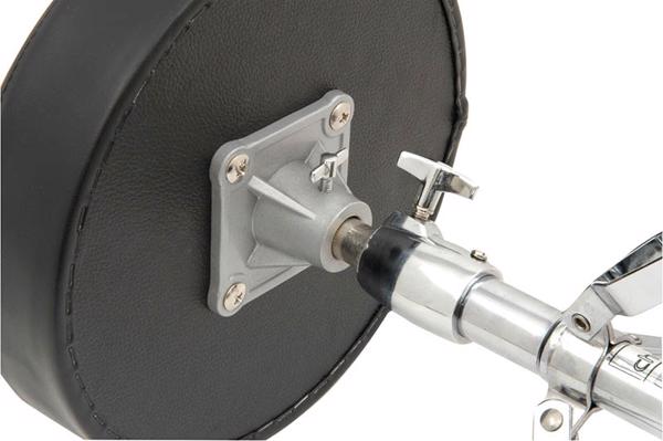 Heavy Duty Round Drum Throne in Black 