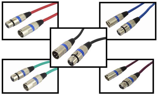 Cobra Balanced XLR Lead Choice of Colo 