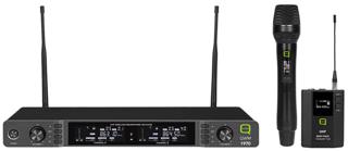 Dual UHF Wireless Mic System Handheld & Beltpack 863-865MHz CH70 or 606-614MHz CH38