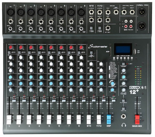 PA Mixer 8 Mic + 2 Stereo Channels with Effects & Bluetooth