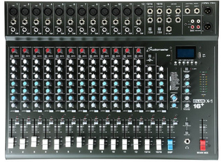 PA Mixer 12 Mic + 2 Stereo Channels with Effects & Bluetooth