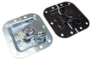 Small Recessed Butterfly Catch Steel Choice of Black or Zinc