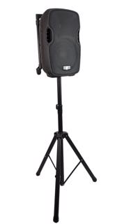 Portable Speaker 10 Battery, Bluetooth, Wireless Mic + Stand & Bags