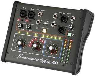 DigiLive StudioMaster  4 Channel Compact Digital Mixer