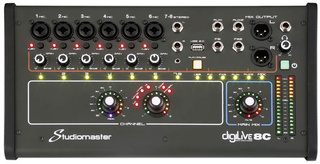 DigiLive StudioMaster  8 Channel Compact Digital Mixer