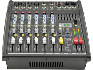 4 Channel Powered Mixer 2 x 200W With Mic & Music Inputs