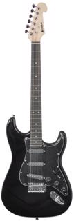 Traditional Style Black Electric Guitar  