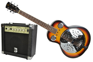 Sunburst Electro Acoustic Resonator Guitar 