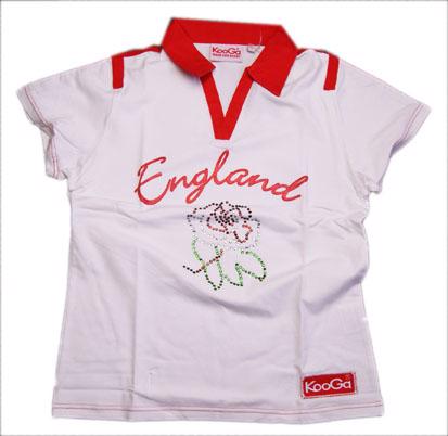 KooGa England Ladies Supporters shirt. 