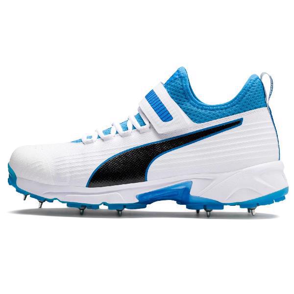 Puma 191 Cricket Bowling Shoe WHITE/AZURE CLEARANCE CRICKET SHOES