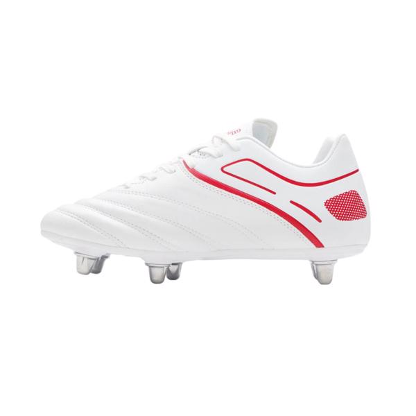 Gilbert SIDESTEP X20 Rugby Boots WHITE/R 
