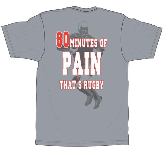 No Pushover Rugby 80 Minute T-Shirt 