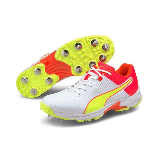 Puma 191 Cricket Spike Shoe WHITE/RED - CRICKET SHOES