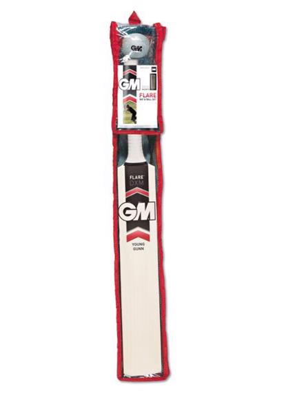 GM Flare Young Gunn Cricket Set Size 3 Red//White//Black