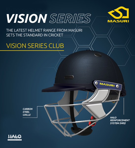 Masuri Vision Series CLUB Cricket Helmet SENIOR CRICKET HELMETS