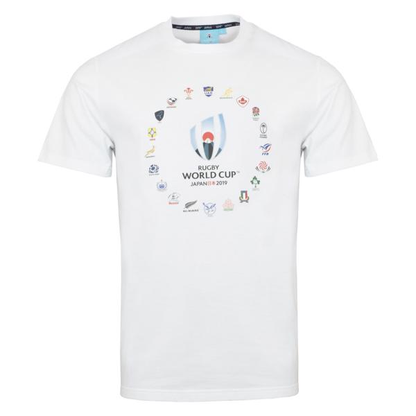 RWC 2019 20 Nations Logo Tee WHITE 