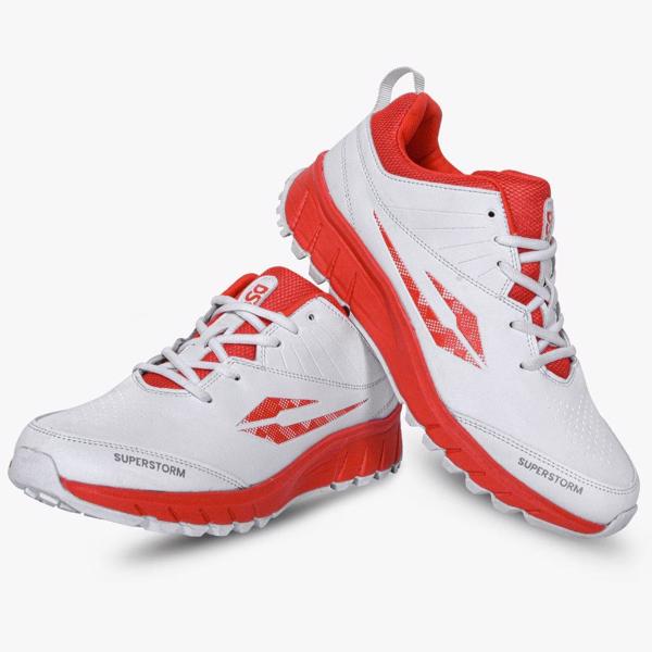 DSC Superstorm Rubber Cricket Shoes RED% 