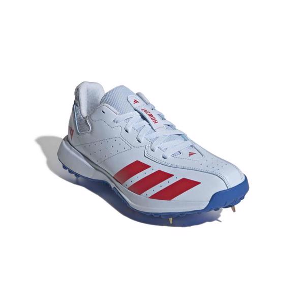 addias HOWZAT Spike Cricket Shoe BLUE/RE 
