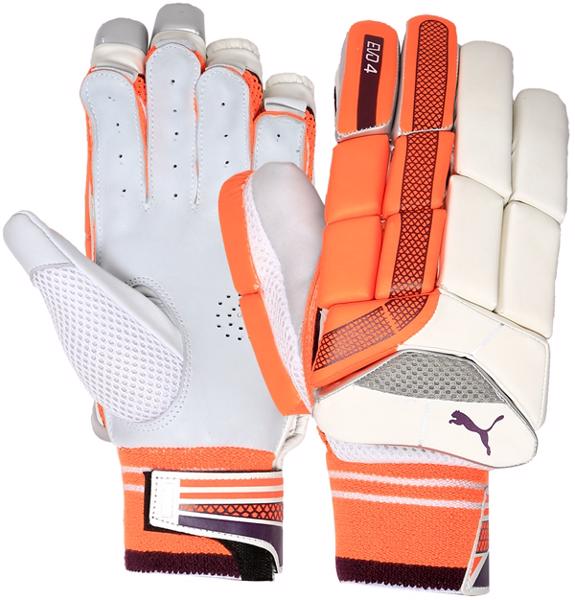 Puma EVO 4 ORANGE Batting Gloves CLEARANCE CRICKET BATTING GLOVES