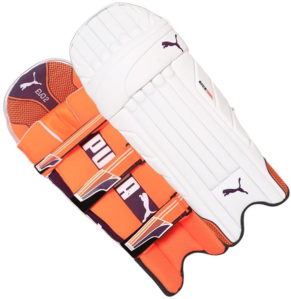 Puma EVO 2 ORANGE Batting Pads CRICKET BATTING PADS