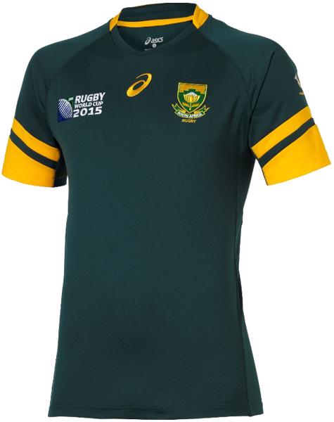 Asics RWC2015 Springboks Home Rugby Shir 