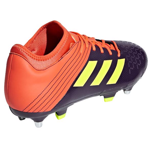 adidas MALICE ELITE SG Rugby Boots PURPLE/ORANGE - RUGBY BOOTS