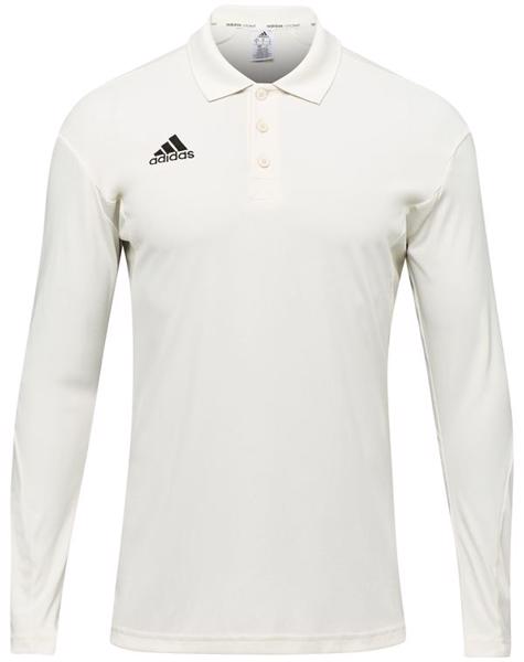 adidas Howzat Long Sleeve Cricket Polo - CRICKET CLOTHING