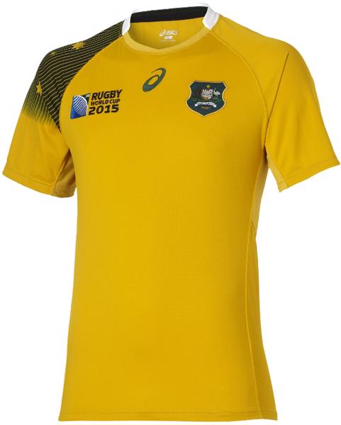 Asics RWC2015 Wallabies Home Rugby Shirt 