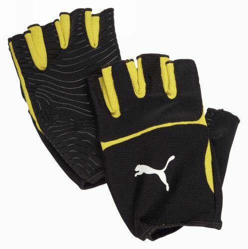 Puma V-Konstrukt Rugby Gloves, Black/Yel 