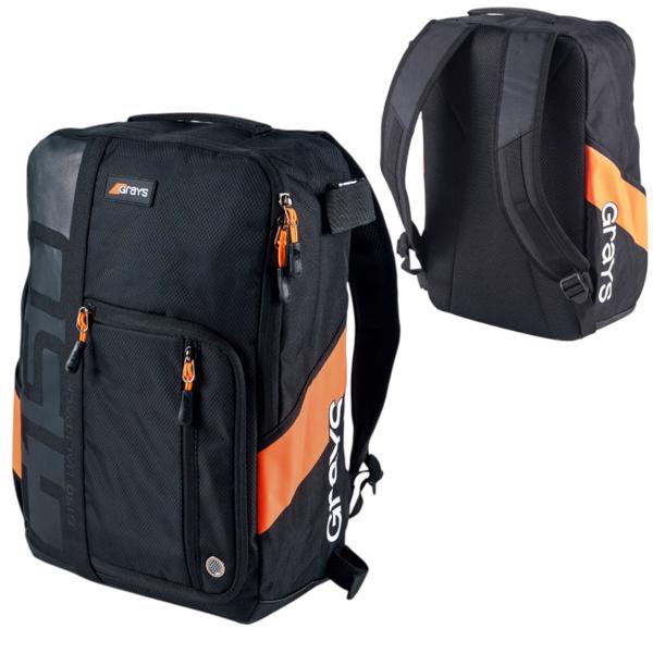 Grays G150 Hockey Backpack BLACK/ORANGE 