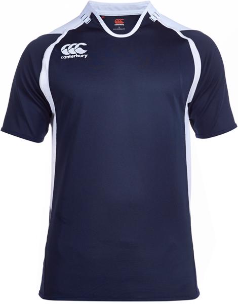Canterbury Challenge Rugby Shirt, NAVY/W 
