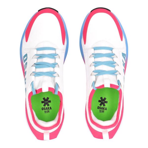 Osaka FURO PLAY Hockey Shoes WHITE/RASPB 