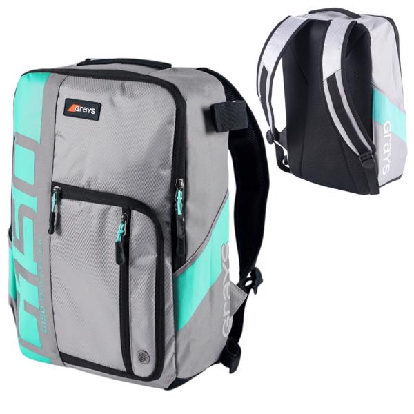 Grays G150 Hockey Backpack GREY/AQUA 