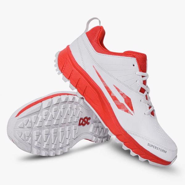 DSC Superstorm Rubber Cricket Shoes RED% 