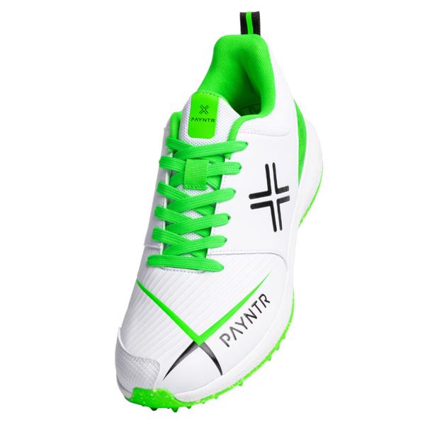 Payntr V Pimple Cricket Shoes WHITE/GREE 